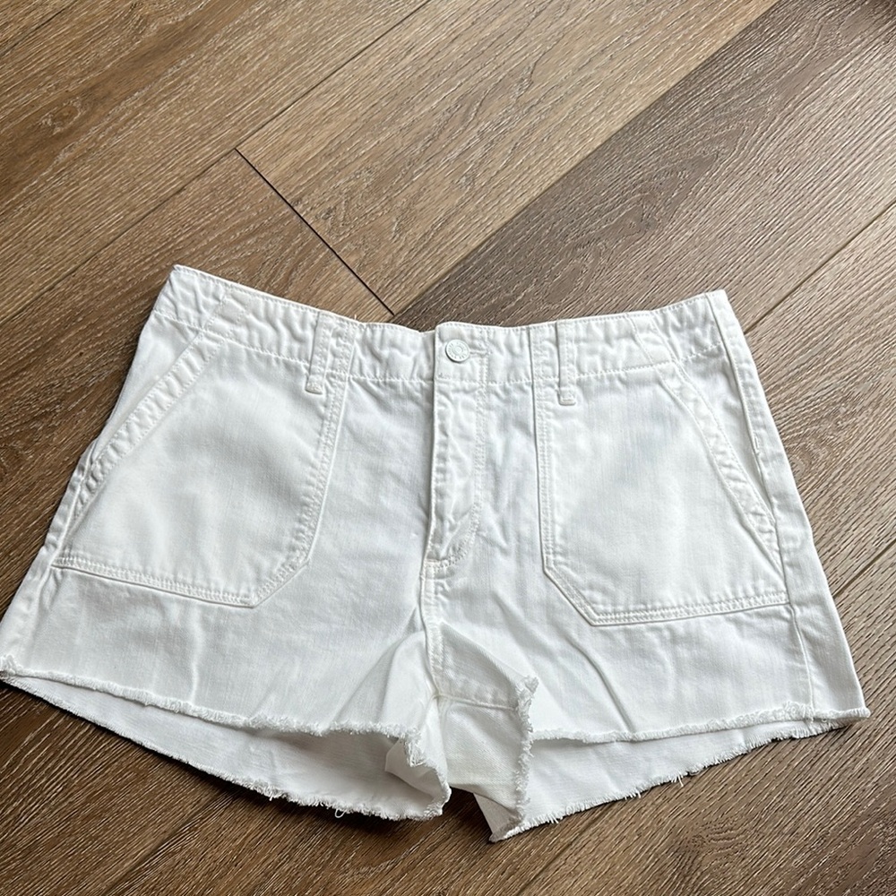 Women's White Denim Shorts